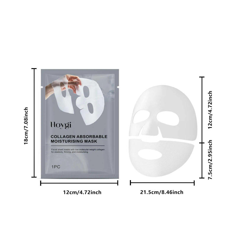 Description Picture 6 of itemCollagen Face Mask Hydrating Shrinking Pores Fade Fine Lines Moisturizing Refreshing Hyaluronic Acid Sheet Mask Korean Skin Care
