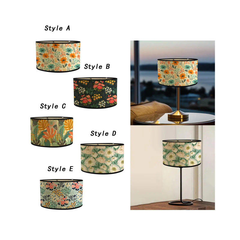 Description Picture 4 of itemRound Drum Bamboo Lamp Shade Decoration Classic Decorative E27 Rustic Floor Lamp