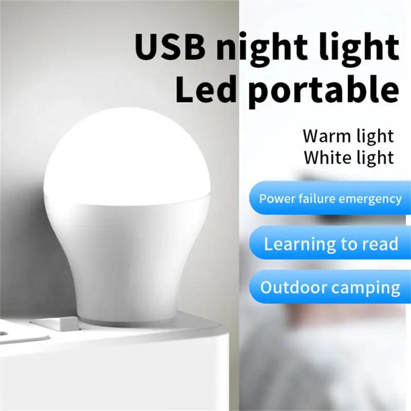 Description Picture 2 of item2pcs USB Plug Lamp Mini LED Night Light Book Light Computer Mobile Power Bank Charging Lamp 5V Eye Protection Reading Light