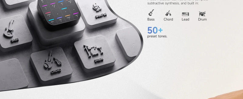 Description Picture 5 of itemDonner MEDO Bluetooth MIDI Controller, Portable Electronic Instrument | Chord, Sample, Lead, Bass, Drum