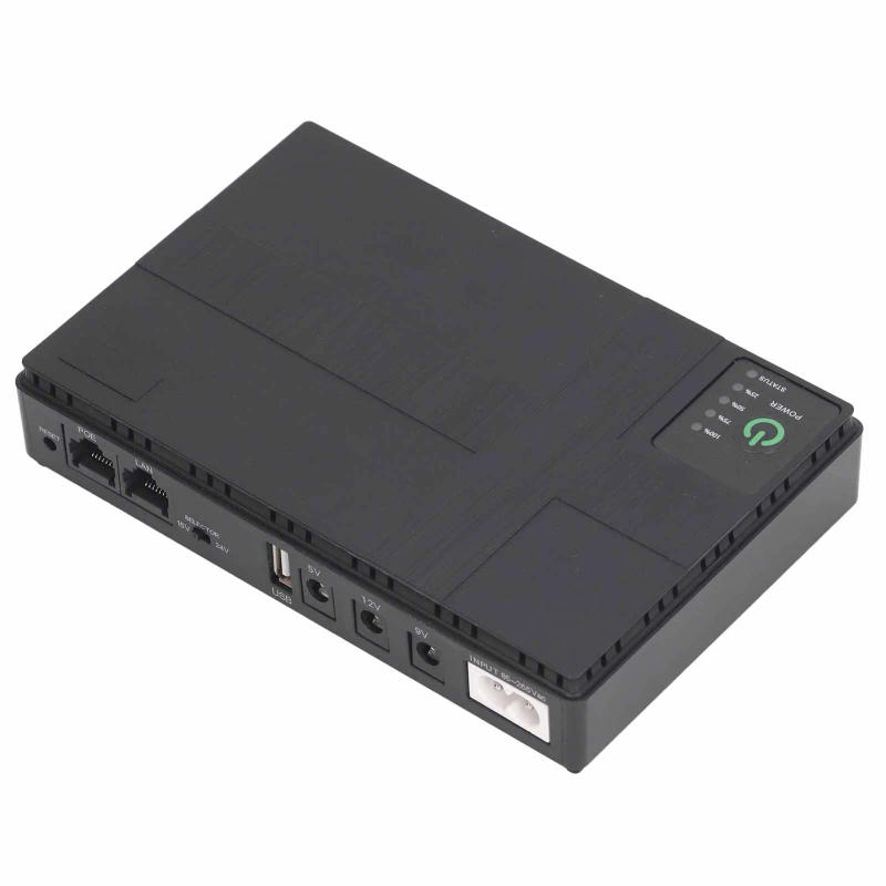 Description Picture 2 of itemUninterruptible Power Supply 5V 9V 12V 2A Multiple Protections 10400mAh POE 15V 24V 1A Mini UPS 85-265V High Safety for Camera