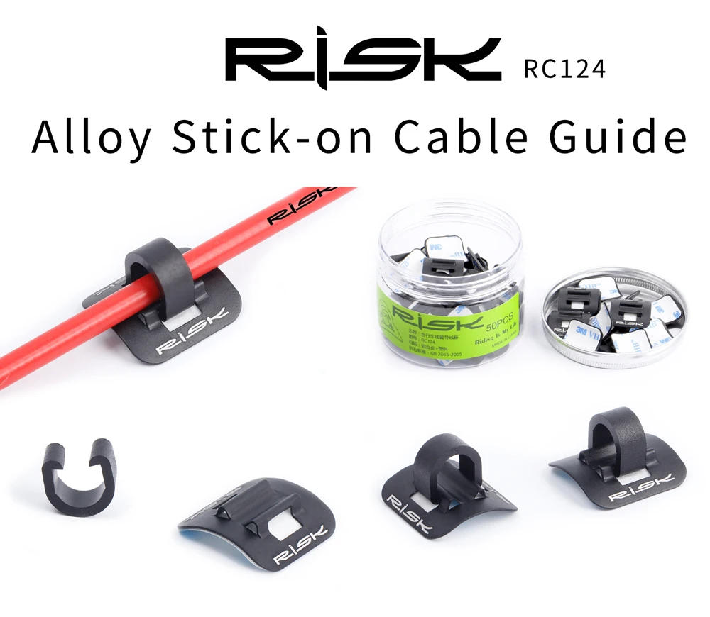 Description Picture 2 of itemMTB Bicycle Shifter Brake Cable Guide Seat Frame C Shape Tubing Fixing Clamp Aluminum Alloy Clip Adhesive Attached Frame Buckle