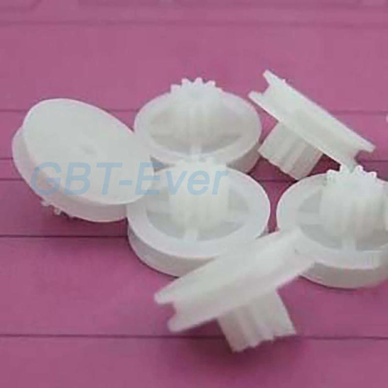 Description Picture 2 of item20Pcs White Plastic Pulley Wheel Mini Gear Motor Wheels 10 Teeth Gear Bore 2.05mm OD 14.5mm Toy Cars Model DIY Accessories