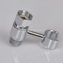 High Quality Luxury Chrome Plated Brass 360 Degree Rotatable Shower Holder for Faucet Accessories Bidet Shattaf Shower Hose