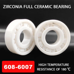 1PCS ZrO2 Zirconia Full Ceramic Bearing Full ZrO2 Ceramic Ball Bearing Zirconia Bearing 608 6000 6001 6002 6003 6004 6005-6007