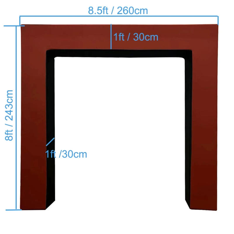 Description Picture 3 of itemSquare top 3D arch stands with custom cover 3D door frame arch open arch for party event backdrop photo booth background