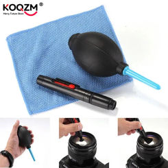 3 in 1 Portable Camera Clean Kit Cleaning Cloth Camera Cleaner Pen Air Blaster Blower Accessories Set for Camera Keyboard Phones