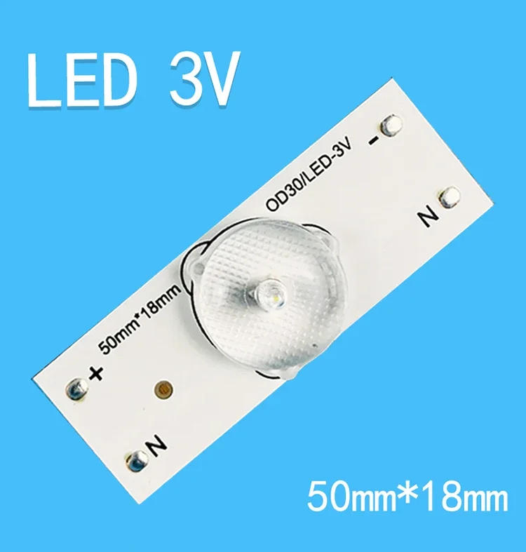Description Picture 3 of itemNew Led Strips 3v 50mm*18mm Bulbs Diodes For LED TV Repair 32" 39" 40" 42" 47" 49" 50" 55" 60" 65" 70" 75" LED Backlight