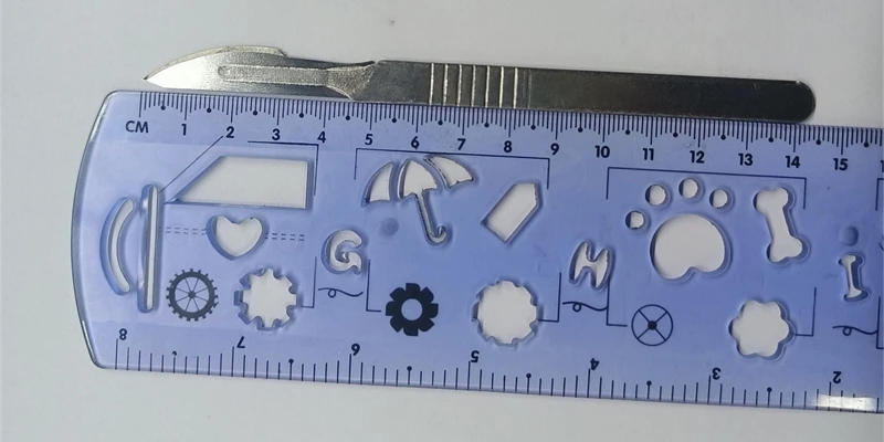 Description Picture 2 of itemMalathorne Professional Table Tennis Rubber Cutting Knife+10 PCS Sharp Blades in Safe Metal Container for Assembling Rackets