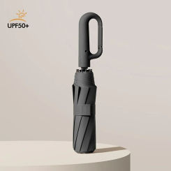 Windproof Strong 105CM Reinforced Automatic Folding Umbrella for Men, Large Buckle Handle Wind and Water Resistant