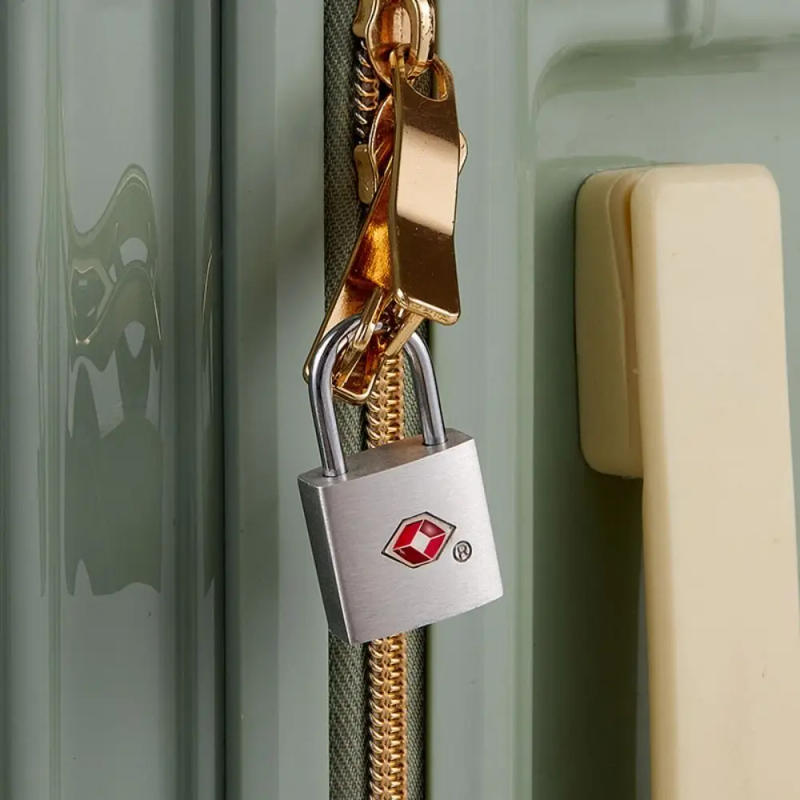 Description Picture 6 of itemNew TSA Customs Lock Silver Zinc alloy Cabinet Lock Anti-Theft with 2 Keys Security Padlock Travel