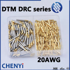 50/100 Pcs Deutsch DTM 1.0mm Series Female male Pin 0460-202-2031 0462-201-2031 Gold Plated Stainless Steel Crimp Solid Terminal