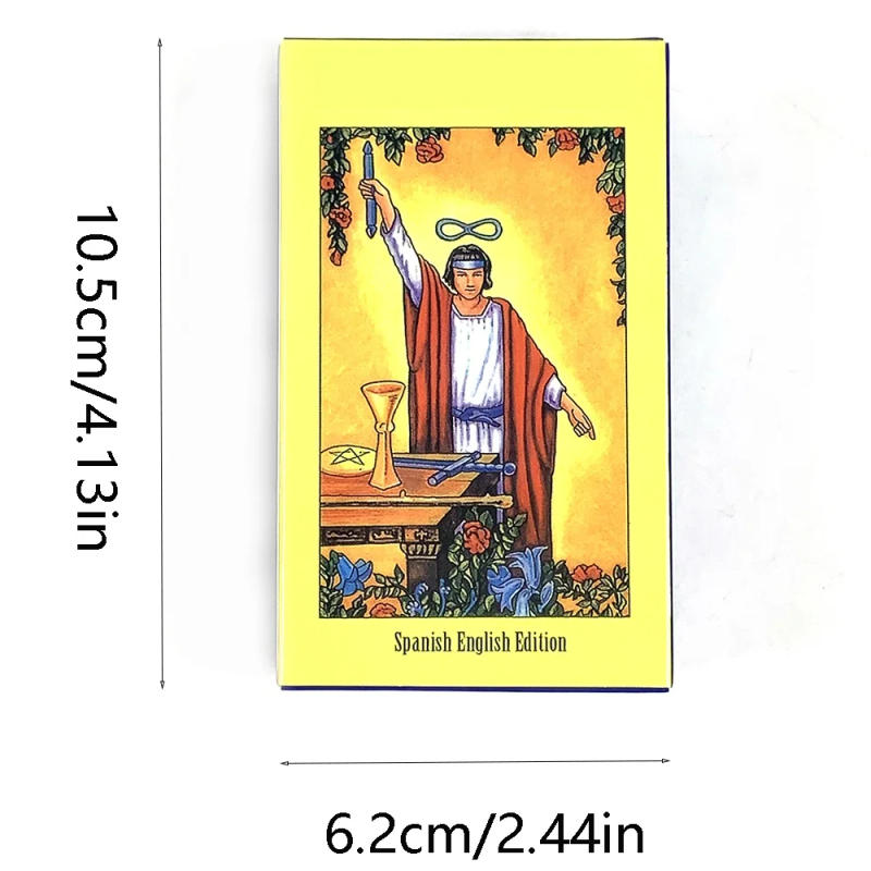 Description Picture 2 of itemEspañol Tarot Cards Deck A Classic Divination and Prediction Card Party Game For Beginners, Spanish-English Guide Books