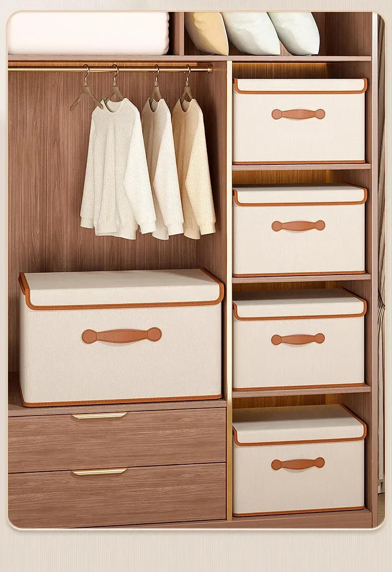 Description Picture 3 of itemClothes Toy Storage Box Folding Dustproof Organizer Bedroom Shelf Safe Odorless Organizers of Cabinets Drawers for Bedding Quilt