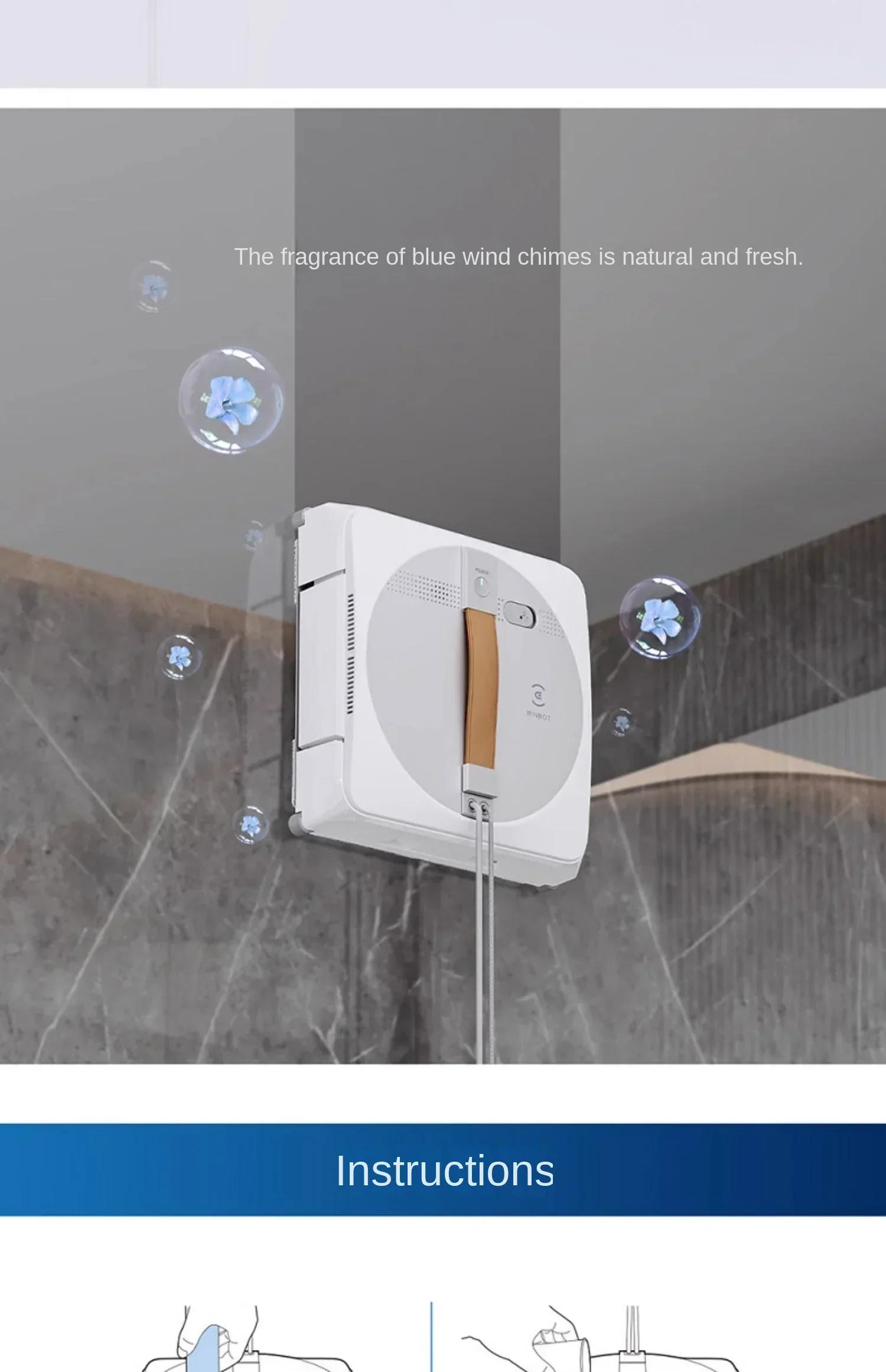 Description Picture 5 of itemOriginal Edition ECOVACS Window Accessories Window Cleaning Liquid 1L for All Window Models WINBOT W2 OMNI / W1 PRO