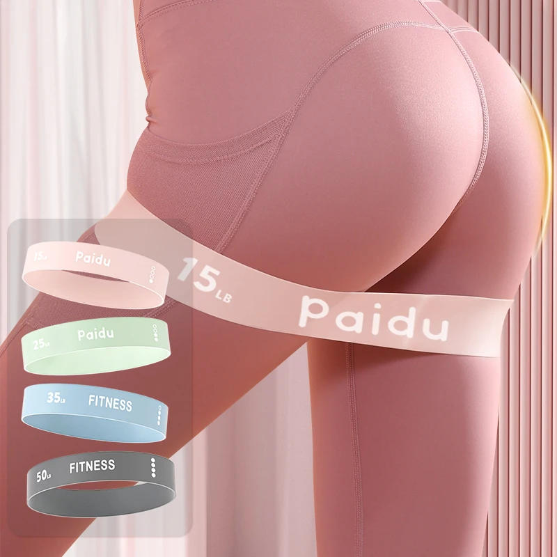 Description Picture 3 of item4 Set of Exercise Resistance Bands - Pack of 4 Different Resistance Levels Elastic Bands for Working Out, Pilates,Training,Yoga