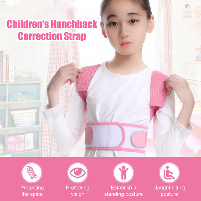 Description Picture 2 of itemAdjustable Boys Girls Kid Posture Corrector Back Support Children Shoulder Belt Rectify Straighten Correction Pain Relief Beauty