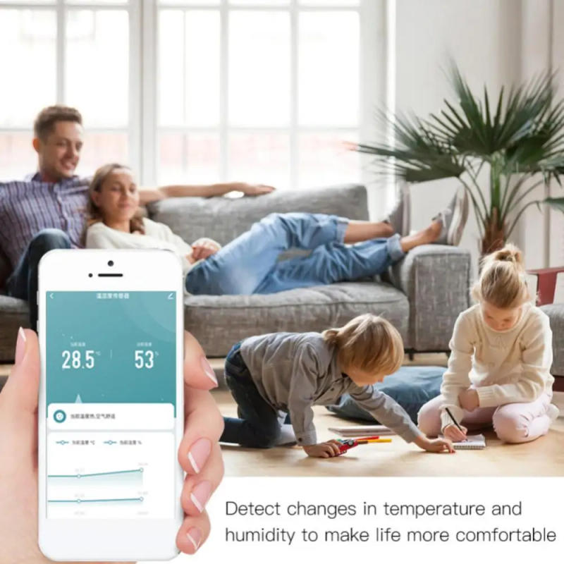 Description Picture 4 of itemNew Tuya WiFi/Zigbee Smart Temperature Humidity Sensor SmartLife Smart Home APP Control Thermometer For Alexa Google Assistant