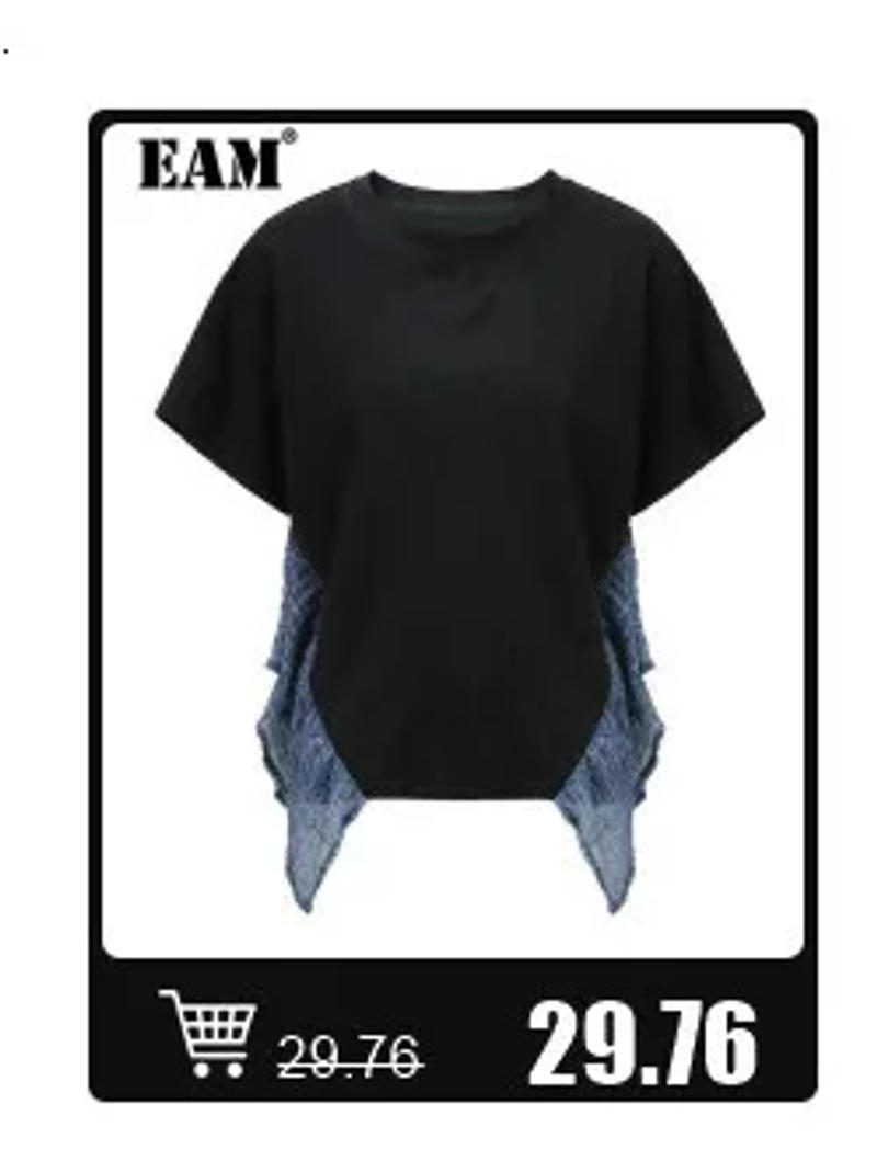 Description Picture 2 of item[EAM] Women Gray Color-block Big Size Long Trench New Lapel Long Sleeve Windbreaker Fashion Tide Spring Autumn 2025 1DH7076