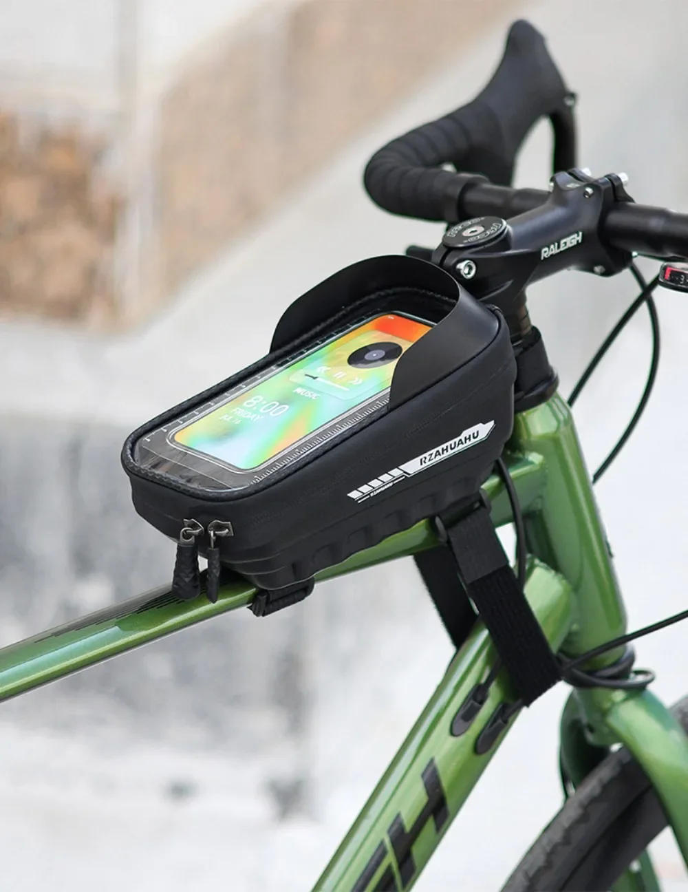 Description Picture 6 of itemBicycle Front Frame Bag Bicycle Waterproof Phone Case Holder 7 Inches Touch Screen Bag MTB Road Bike Bag Top Frame Tube Bags New