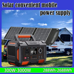 Solar Generator AC 600W 520Wh Power Station with 18V 120W Foldable Solar Panel Battery Complete Kit Set System