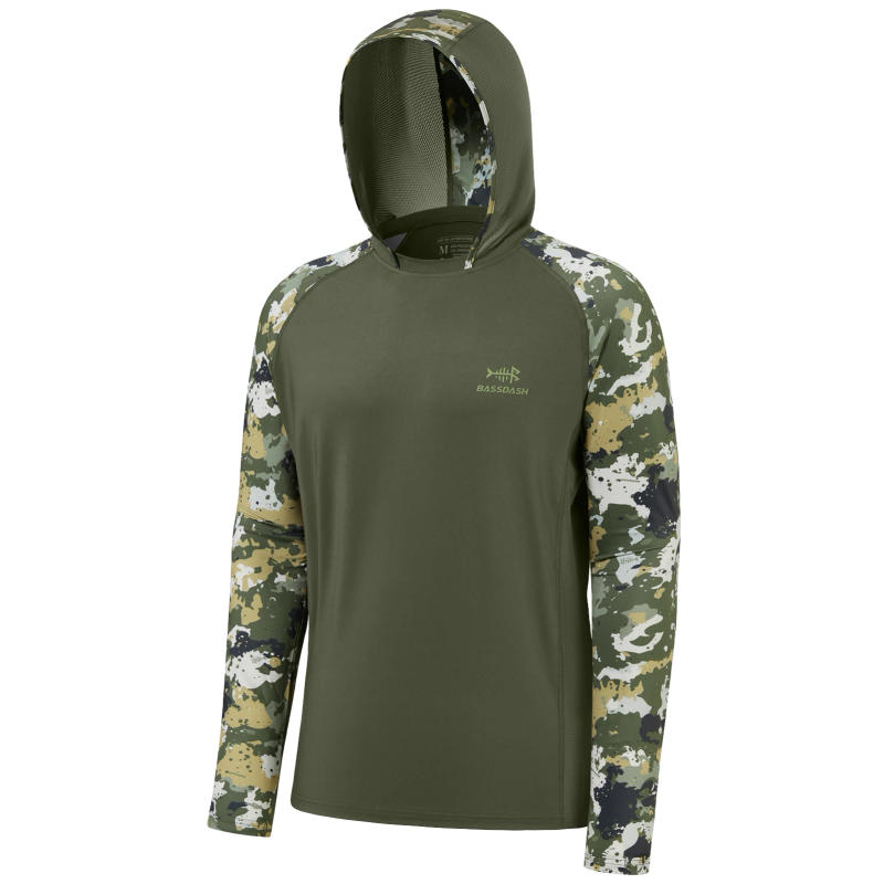 Description Picture 6 of itemBassdash Men’s UPF 50 Performance Fishing Shirt Cooling Hoodie Camo Long Sleeve  FS17M