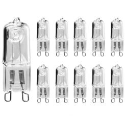 10PCS G9 220V 20W 25W 40W 60W Eco Halogen Light Bulbs Capsule LED Lamp Bulbs Inserted Beads Crystal Lamp Halogen Bulb