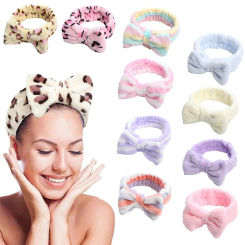 Coral Fleece Soft Headband Cross Top Kont Hairband Elastic Hair Band For Women Girls Wash Face Turban Headwear Hair Accessories