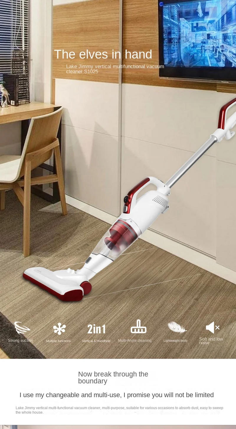 Description Picture 3 of itemjimmy S1025 Hand-held wired vacuum cleaner Household appliances 110V-240V cleaning machine