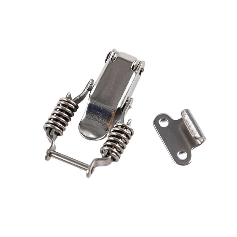 Description Picture 6 of itemStainless steel 304 spring hasp toolbox toggle latches lock wood suitcase buckle hinges Furniture Hardware Accessories