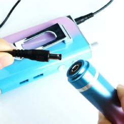 Double-ended Nail Sander Handle Connection Cabl DC Port Nail Sander Replace Spring Wire Double-headed 1/1.5M Universal Nail Line