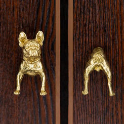 Brass Animal Molding Knobs for Furniture Light Luxury Single Hole Cabinet Knobs and Handles Dresser Drawers Wardrobe Door Knob