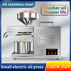B03 Stainless Steel Household Oil Press Intelligent Automatic 820W Small Oil Pressers 110V/220V Edible Oil Processing Tool