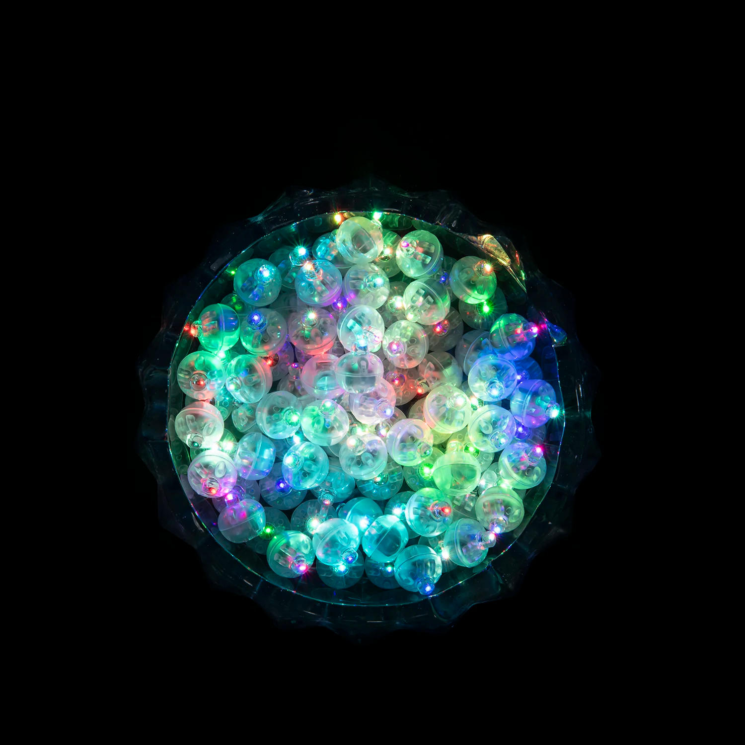 Description Picture 4 of item50/100/150/200/300pcs Tumbler Round Ball Light Balloon LED Flash Luminous Lamps Lantern Light for Wedding Party Birthday Decor