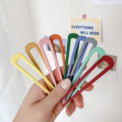 For Women Girl Chic Colorful Convenient Minimalist U Shape Hairpin Styling Tool Hair Fork Hair Sticks