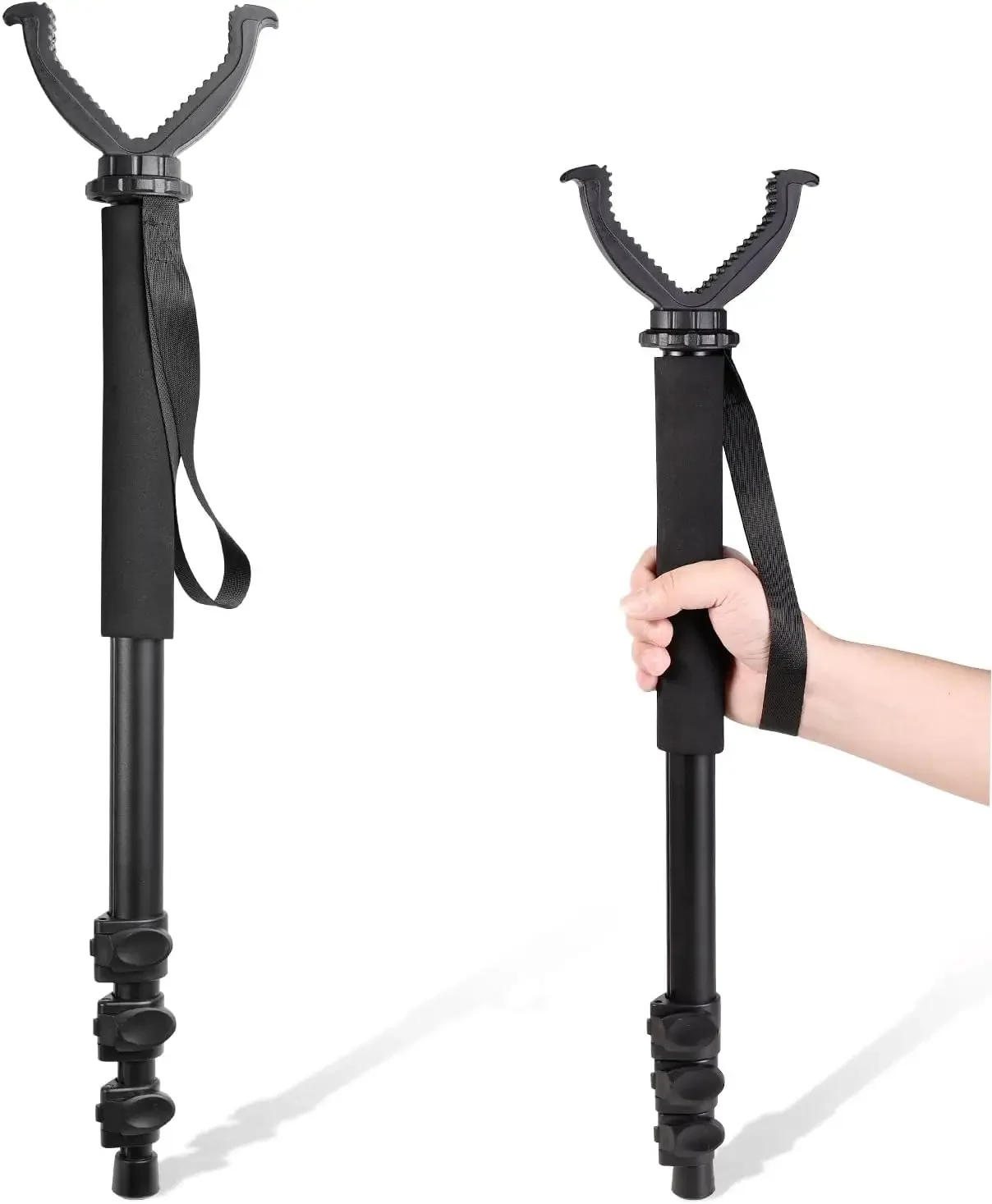 Description Picture 2 of itemMonopod Shooting Stick and Gun Rest - Versatile Hunting Accessories with Adjustable Height Tactical Gun Portable Tripod Stand