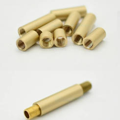 M10 hollow tooth tube diameter 13MM all copper inner tooth tube table lamp pendant brass DIY lighting accessories tooth rod