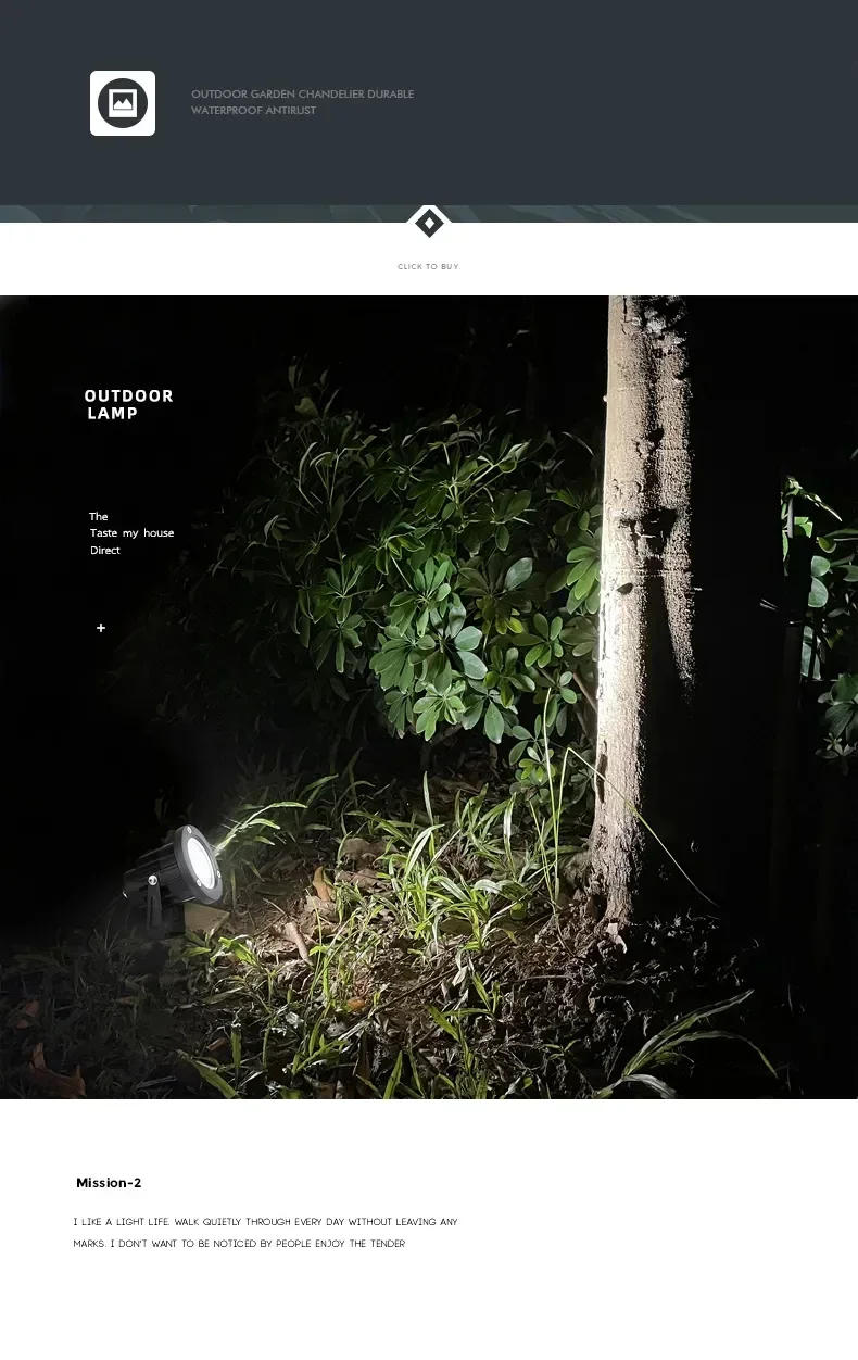 Description Picture 5 of itemLED Garden Lights Outdoor LED Waterprof Lawn Lamp 220V110V 2700K 5W Landscape Spike Bulb IP65 Light Garden Path Spotlights 12V