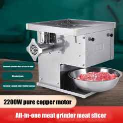 Restaurant kitchen electric Commercial use slicers Fully Automatic tabletop meat grinders