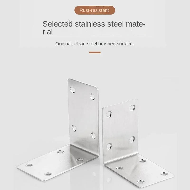 Description Picture 3 of itemThickened Enlarged Corner Code 90 Degree Right Angle Fixing Bracket Triangular Iron Layer Plate Furniture Connector Piece