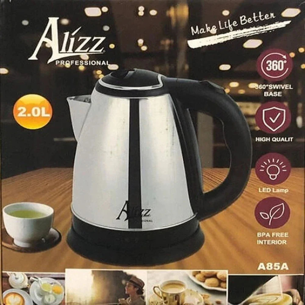 Stainless steel electric kettle.Mesh