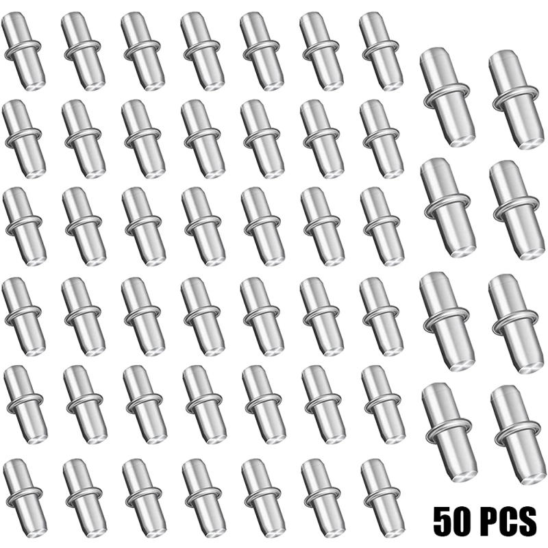Description Picture 2 of itemBracket Shelf Support Pegs Sturdy Plated Pins 5x16mm Easy Installion For Cabinet Furniture Closet High Quality