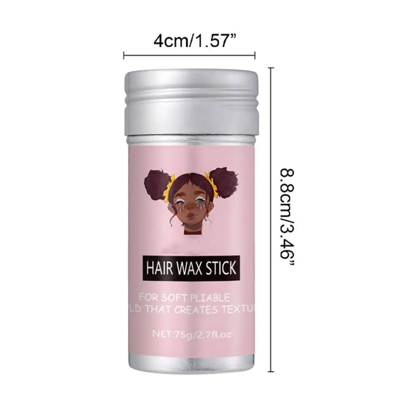 Description Picture 6 of itemBroken Hair Finishing Cream Clay Styling Accessories Non Greasy Custom Logo Natural Smooth Wax Stick For Wig