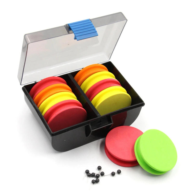 Description Picture 2 of item20pcs/Box EVA Foam Rig Winder Storage Box Rig System Sea Fishing Line Leader Spooler With 10Pins Fishing Tackle Tool Accessories