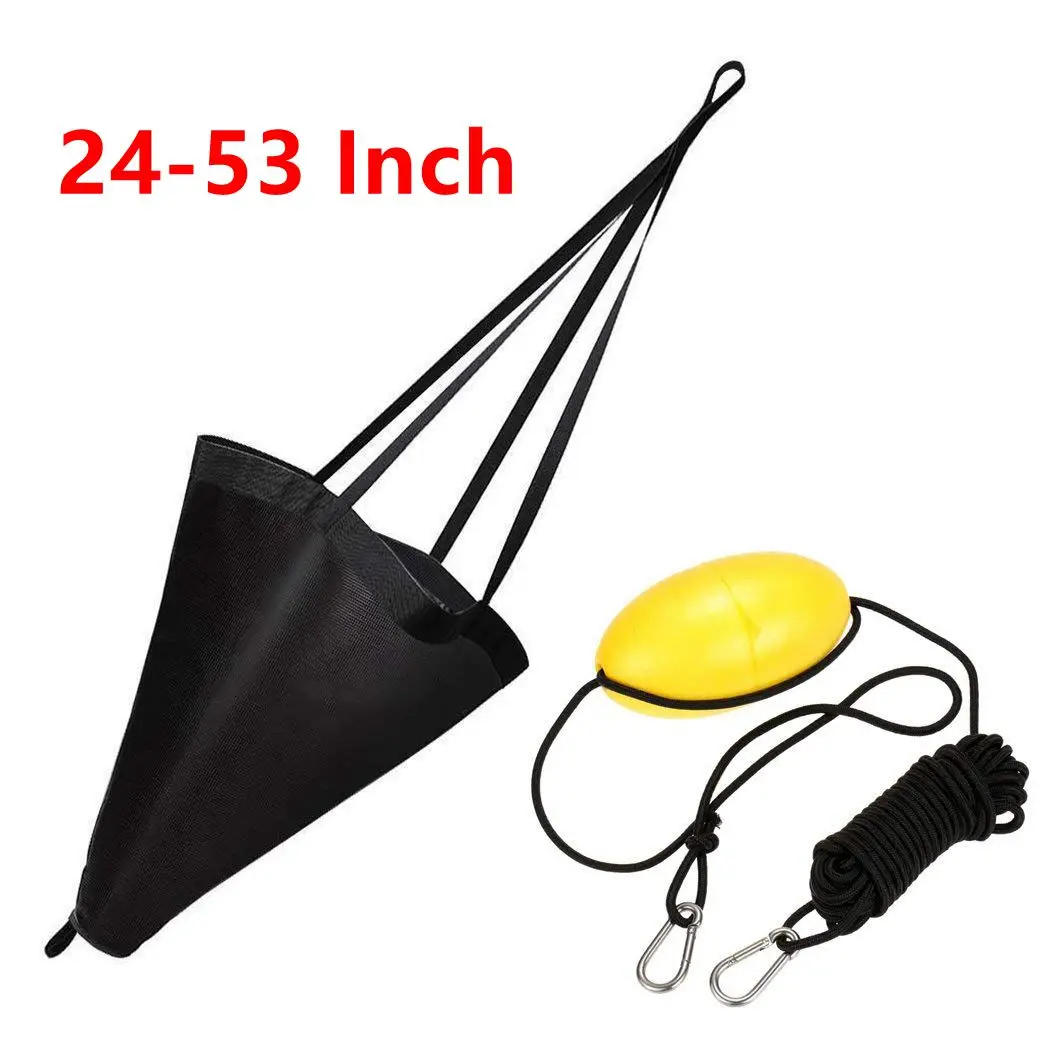 Description Picture 5 of item24/32/42/53'' Sea Drogue Anchor Float Marine Kayak Drift Rowing Boat Fishing Brake Lifeboat Anchor Yacht Traction Rope Buoy Ball