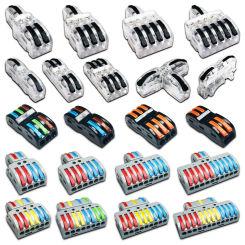 1 in multiple out Quick Wiring Connector Universal Splitter wiring cable Push-in Combined Butt Home Terminal Block 422 2-2