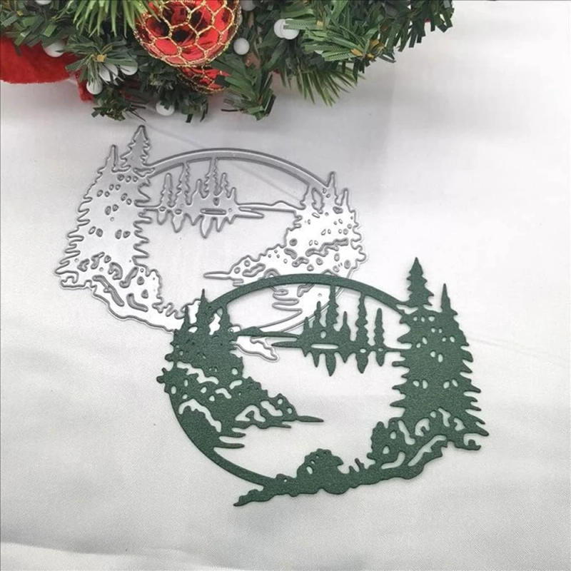Description Picture 4 of itemNew cutting dies 2024 new arrivals Christmas Forest Dies Metal Cut Dies for DiY scrapbooking perforadora para papel Handicrafts
