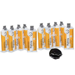 10pcs 50ml 1:1 Black Epoxy 2 Part Resin Epoxies Bond Plastic Ceramic Glass Wood