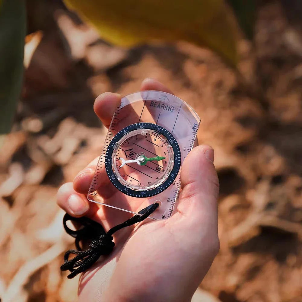 Description Picture 4 of itemOutdoor Tactical Compass Sport Camping Hiking Compass Mountaineering Travel Professional Survival Compass Gadget Tools