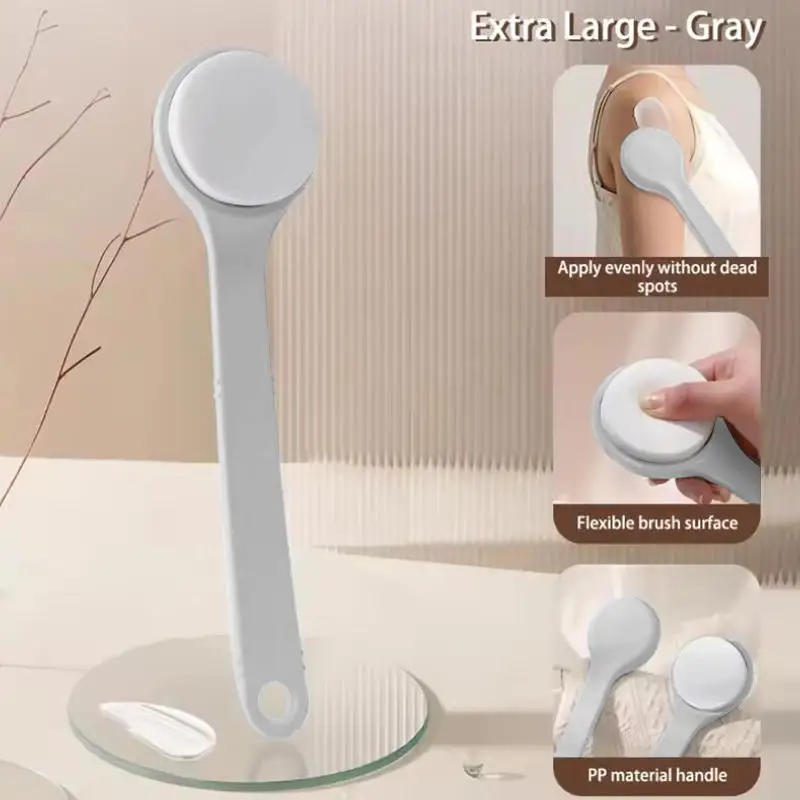 Description Picture 3 of item1Pc Multi-Function Lotion Sunscreen Ointment Applicator Long Handle Body Cleaner Shower Brush Sunscreen Beauty Back Applicator